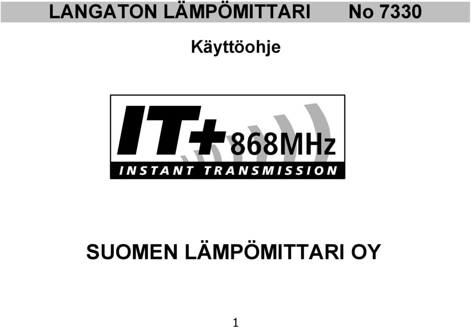 7330 Käyttöohje