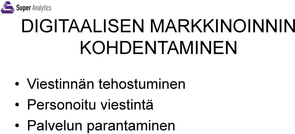 tehostuminen Personoitu