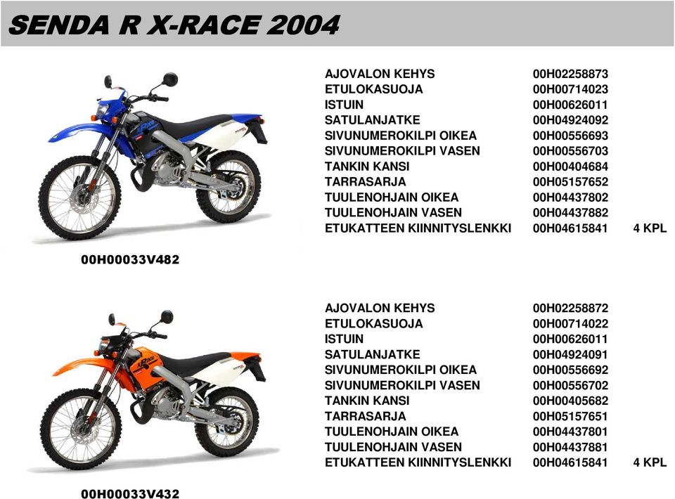 00H04615841 4 KPL 00H00033V482 00H02258872 00H00714022 00H00626011 00H04924091 SIVUNUMEROKILPI OIKEA 00H00556692