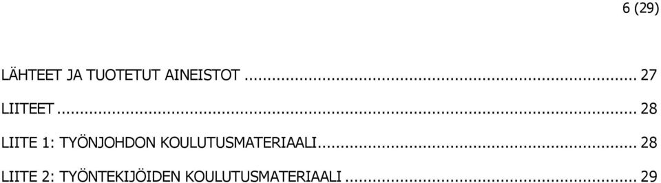 .. 28 LIITE 1: TYÖNJOHDON