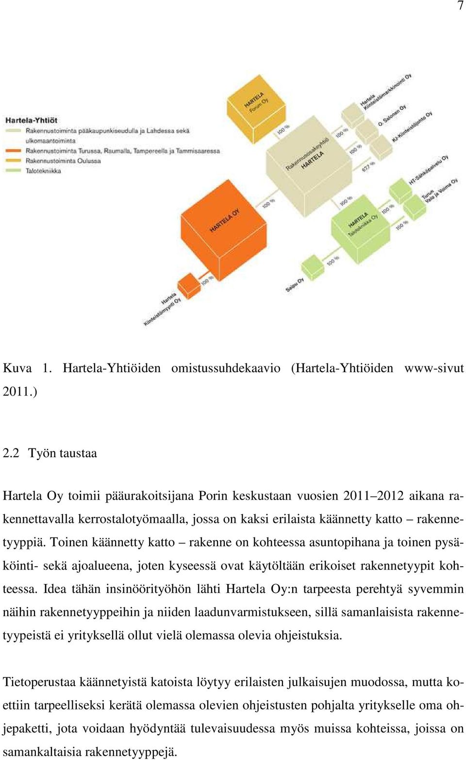 Toinen käännetty katto rakenne on kohteessa asuntopihana ja toinen pysäköinti- sekä ajoalueena, joten kyseessä ovat käytöltään erikoiset rakennetyypit kohteessa.