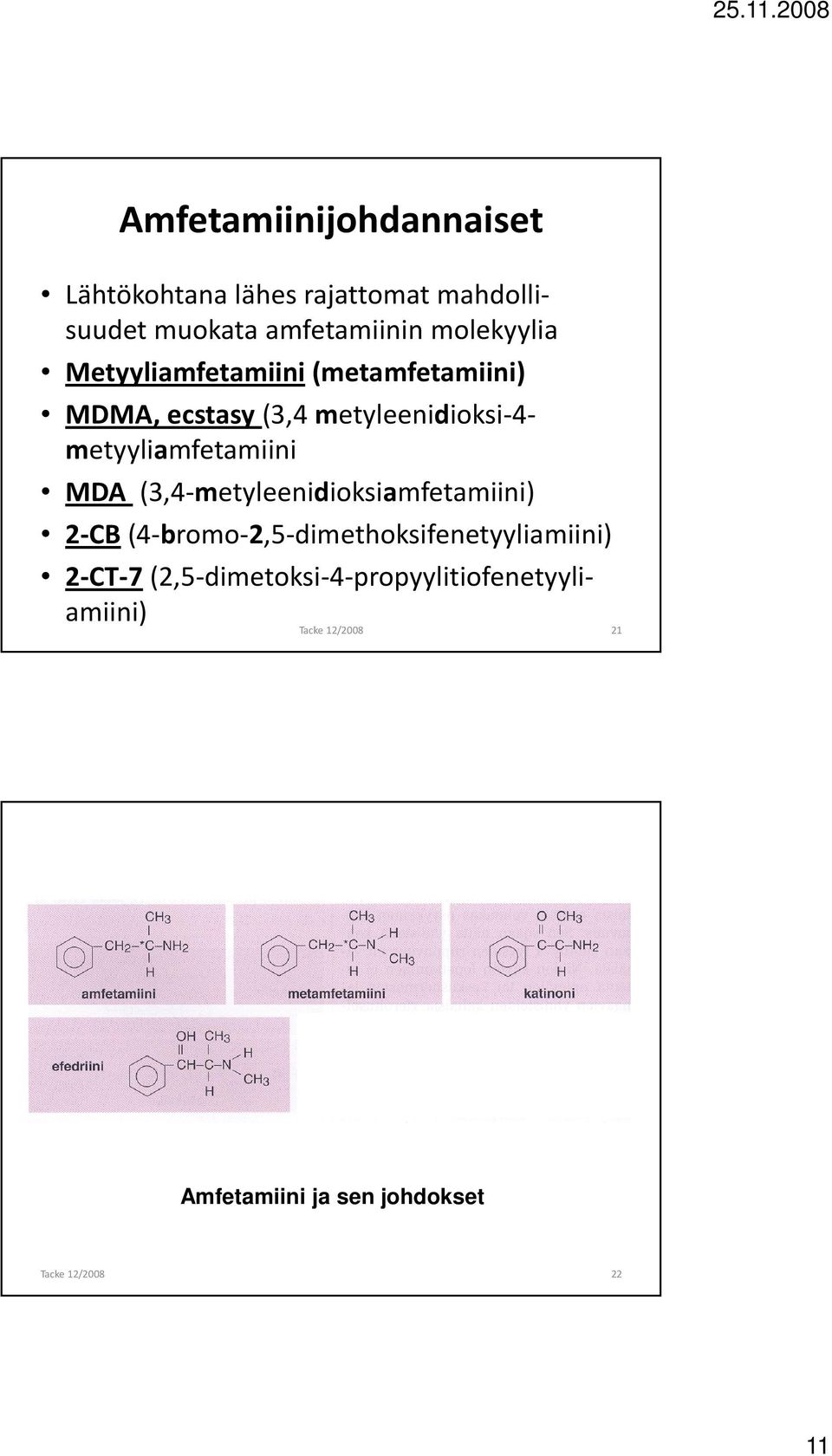 metyyliamfetamiini MDA (3,4-metyleenidioksiamfetamiini)