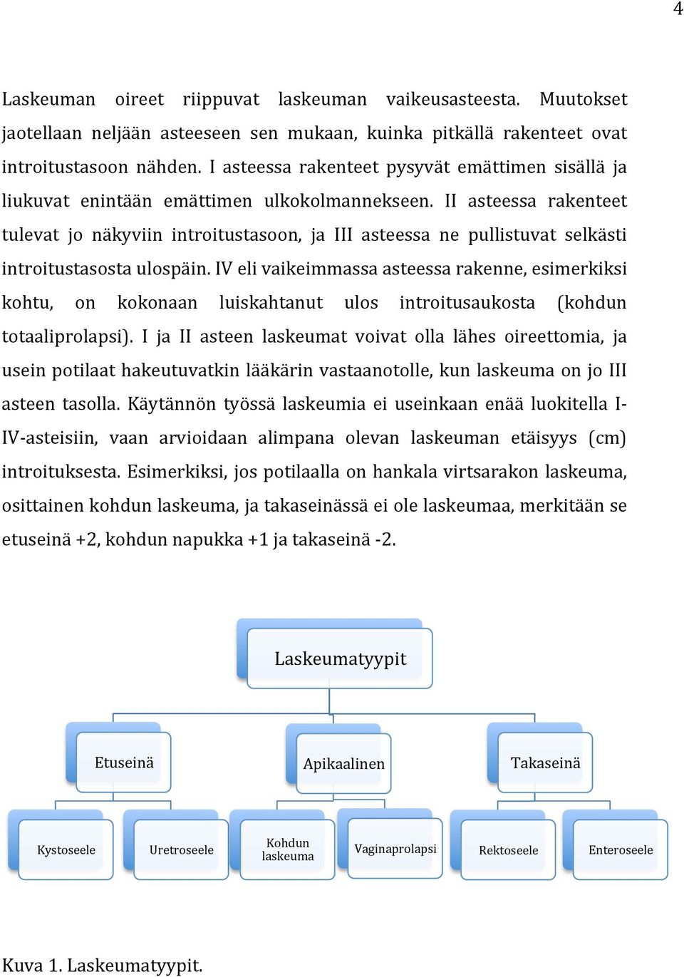 II asteessa rakenteet tulevat jo näkyviin introitustasoon, ja III asteessa ne pullistuvat selkästi introitustasosta ulospäin.