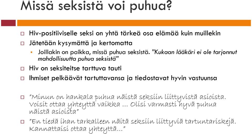 seksistä.