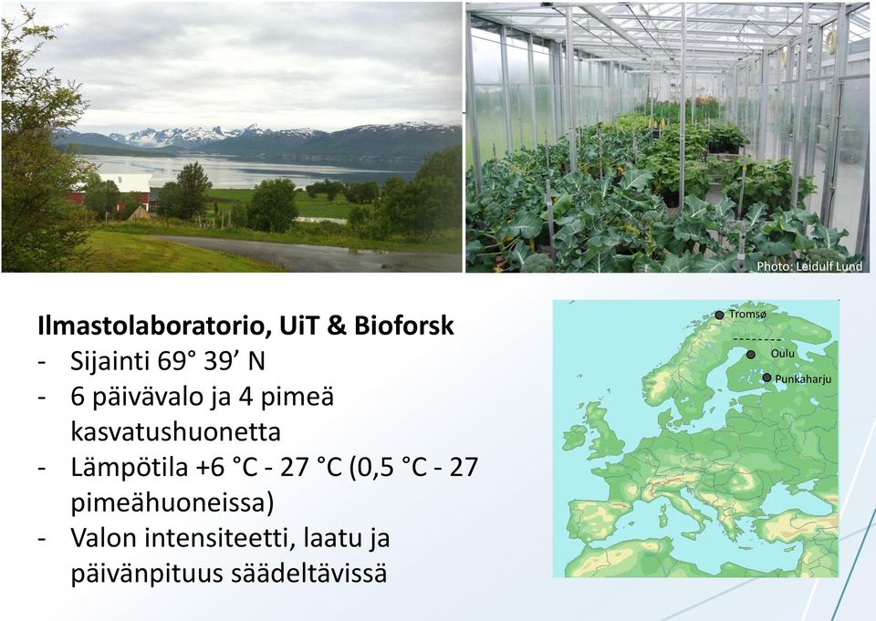 kasvatushuonetta - Lämpötila +6 C - 27 C (0,5 C - 27