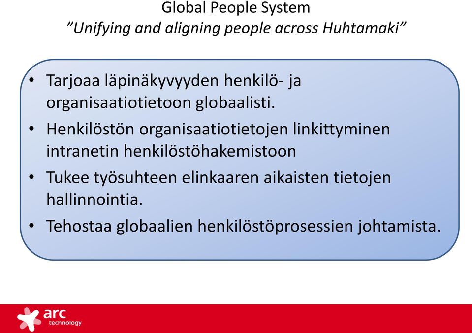 Henkilöstön organisaatiotietojen linkittyminen intranetin henkilöstöhakemistoon