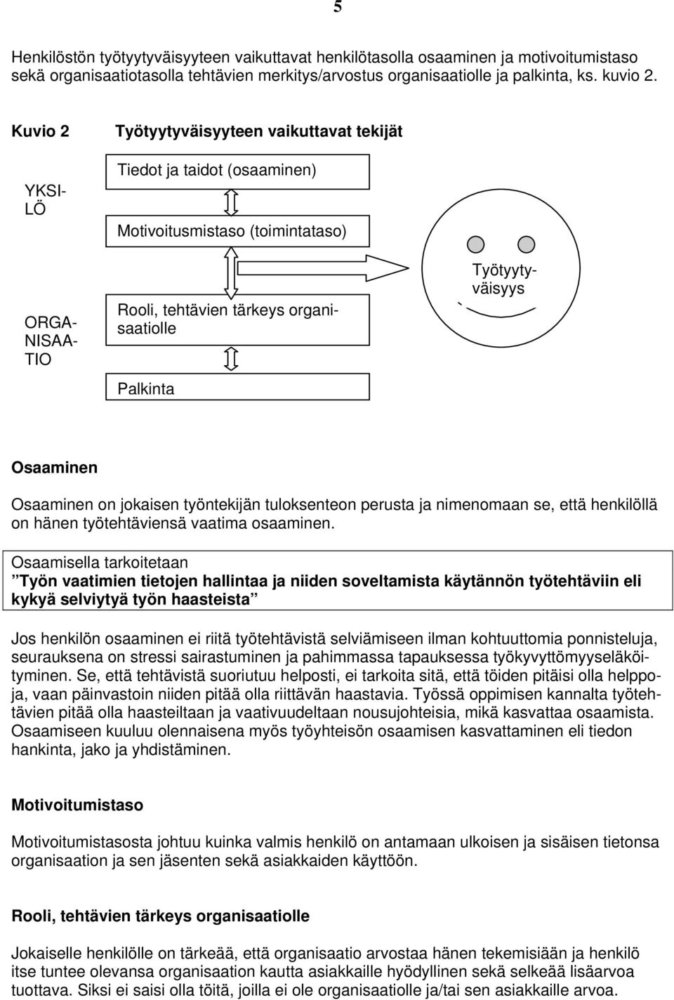 Osaaminen n jkaisen työntekijän tulksenten perusta ja nimenmaan se, että henkilöllä n hänen työtehtäviensä vaatima saaminen.