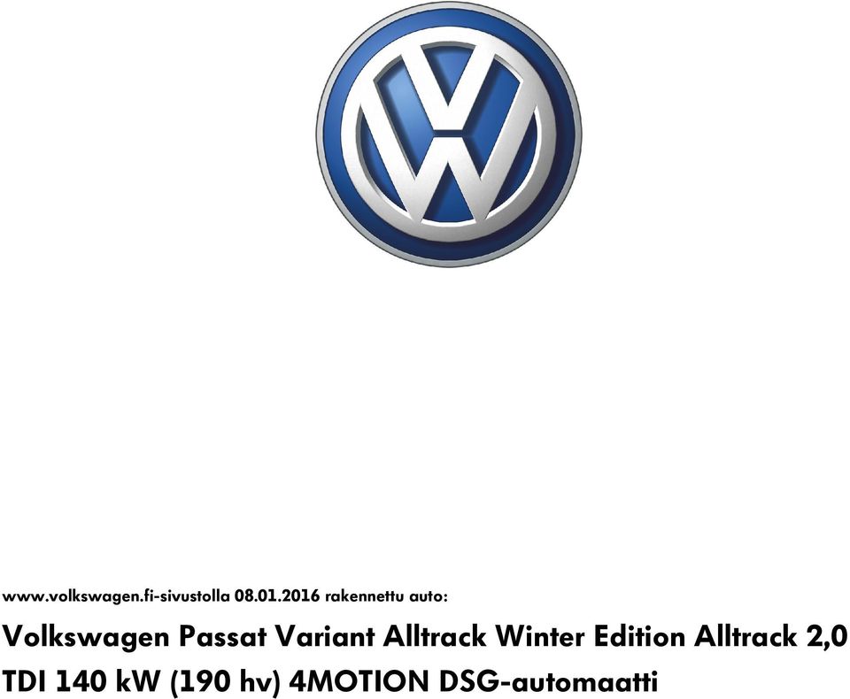 Variant Alltrack Winter Edition