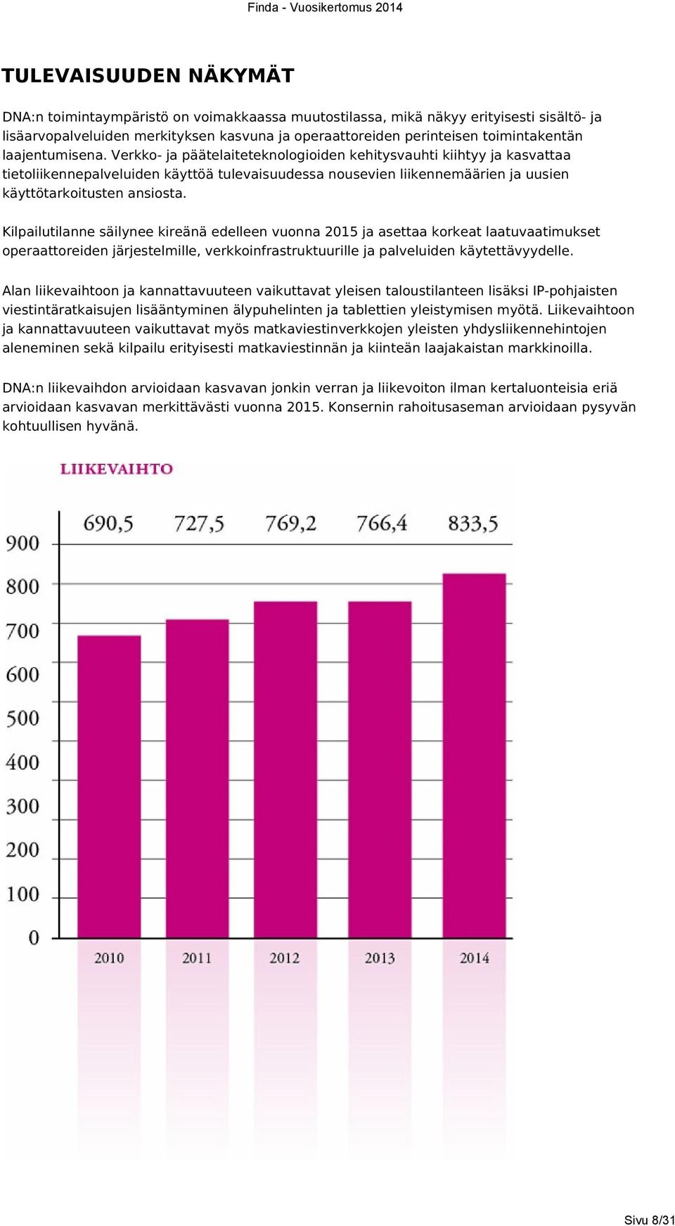 Kilpailutilanne säilynee kireänä edelleen vuonna 2015 ja asettaa korkeat laatuvaatimukset operaattoreiden järjestelmille, verkkoinfrastruktuurille ja palveluiden käytettävyydelle.