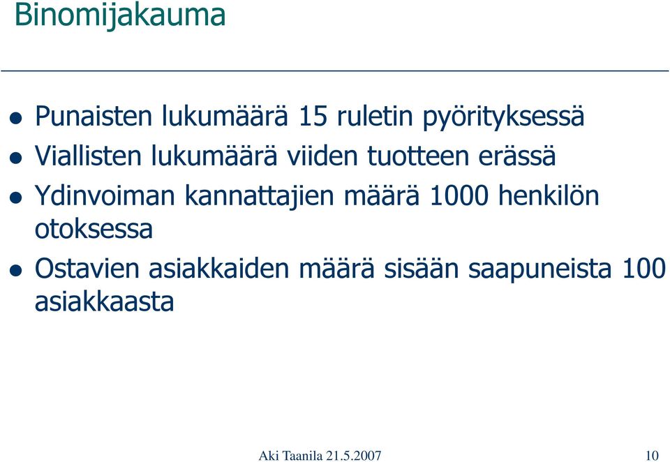 kannattajien määrä 1000 henkilön otoksessa Ostavien