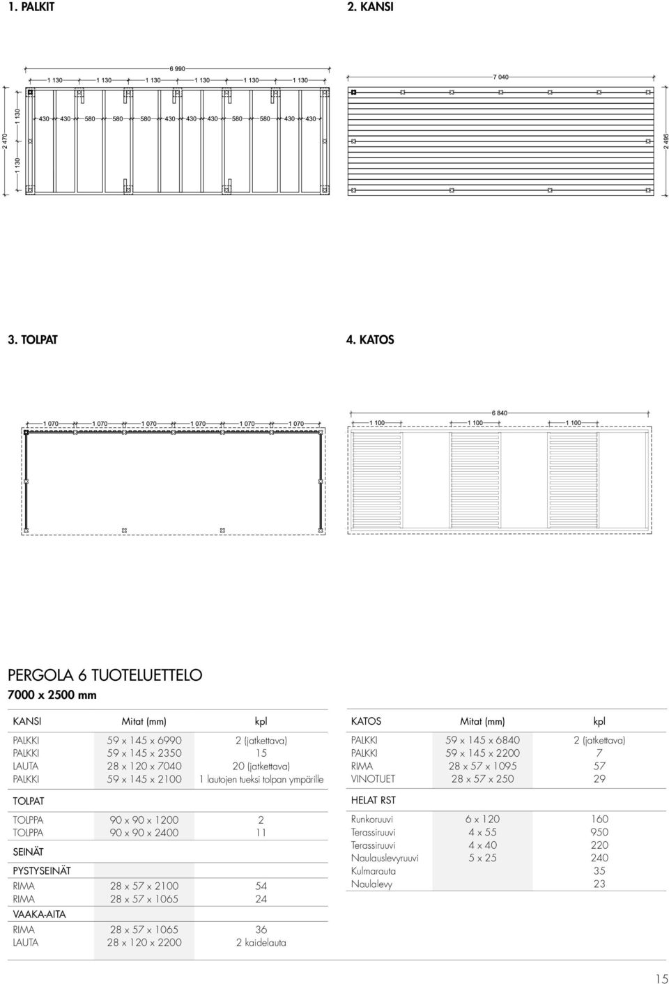 pln sijainti: /Applications/Graphisoft/ArchiCAD 15/ArchiCAD Da PAT 3-730 5566 RK eli@dnainternet.net esa.liesmaki@pp.phnet.fi 081141 4 081141 4 SILMU-Pergola 5 8.3.01 SILMU-Pergola PROJEKTIN N:RO 5 8.
