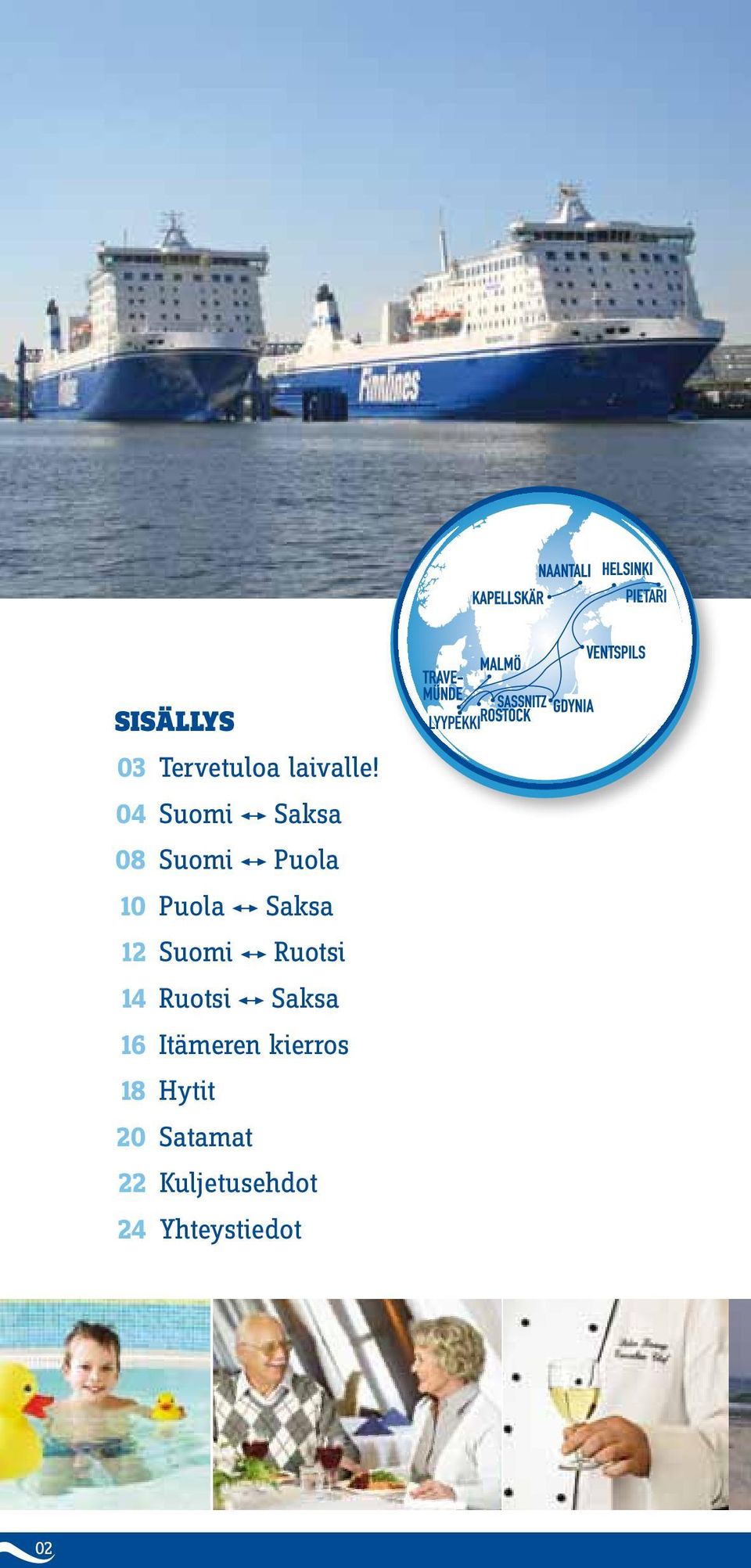 Suomi Ruotsi 14 Ruotsi Saksa 16 Itämeren kierros