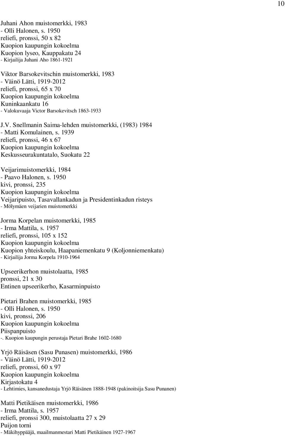 Barsokevitsch 1863-1933 J.V. Snellmanin Saima-lehden muistomerkki, (1983) 1984 - Matti Komulainen, s.