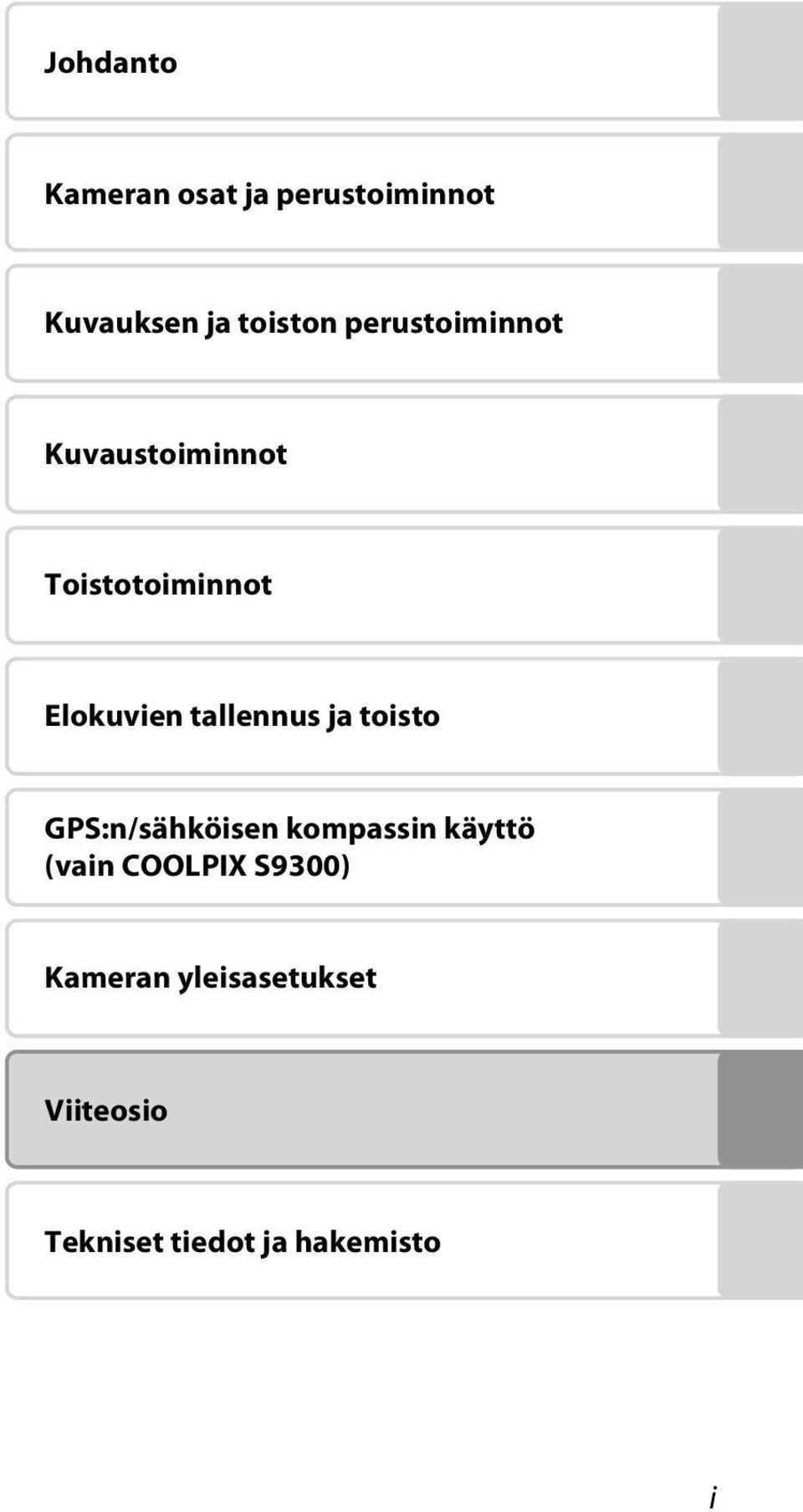 tallennus ja toisto GPS:n/sähköisen kompassin käyttö (vain