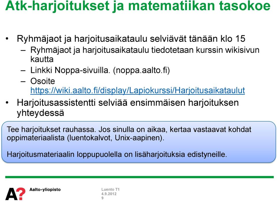 fi) Osoite https://wiki.aalto.