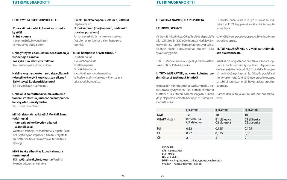 Naisille kysymys, onko hampaissa ollut erityisesti herkkyyttä kuukautisten aikana? Tai yhteyttä kuukautiskiertoon? En ole ainakaan huomioinut.