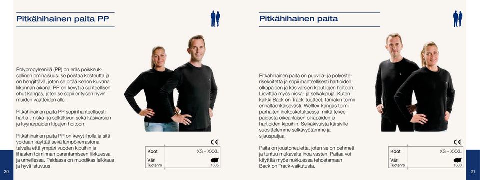 Pitkähihainen paita PP sopii ihanteellisesti hartia-, niska- ja selkäkivun sekä käsivarsien ja kyynärpäiden kipujen hoitoon.