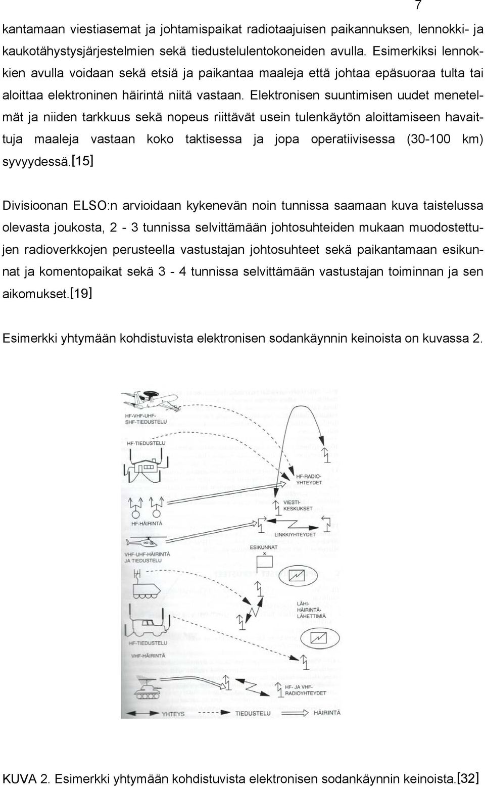 Elektronisen suuntimisen uudet menetelmät ja niiden tarkkuus sekä nopeus riittävät usein tulenkäytön aloittamiseen havaittuja maaleja vastaan koko taktisessa ja jopa operatiivisessa (30-100 km)