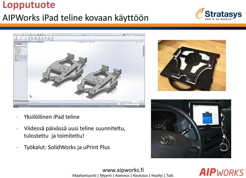 Viidessä päivässä uusi teline suunniteltu,
