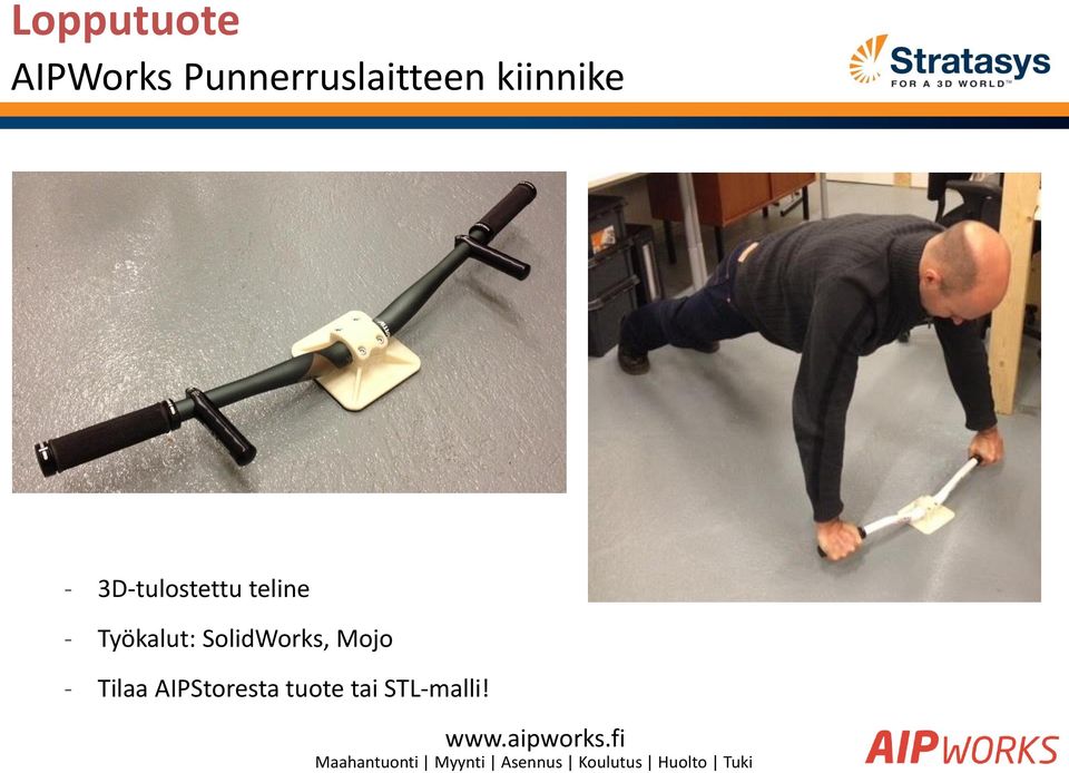 3D-tulostettu teline - Työkalut: