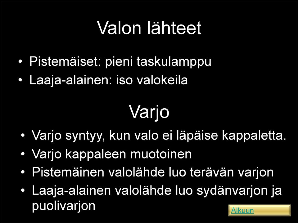 kappaletta.