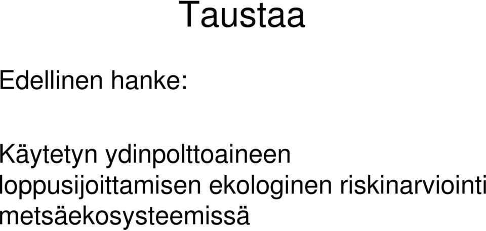 loppusijoittamisen