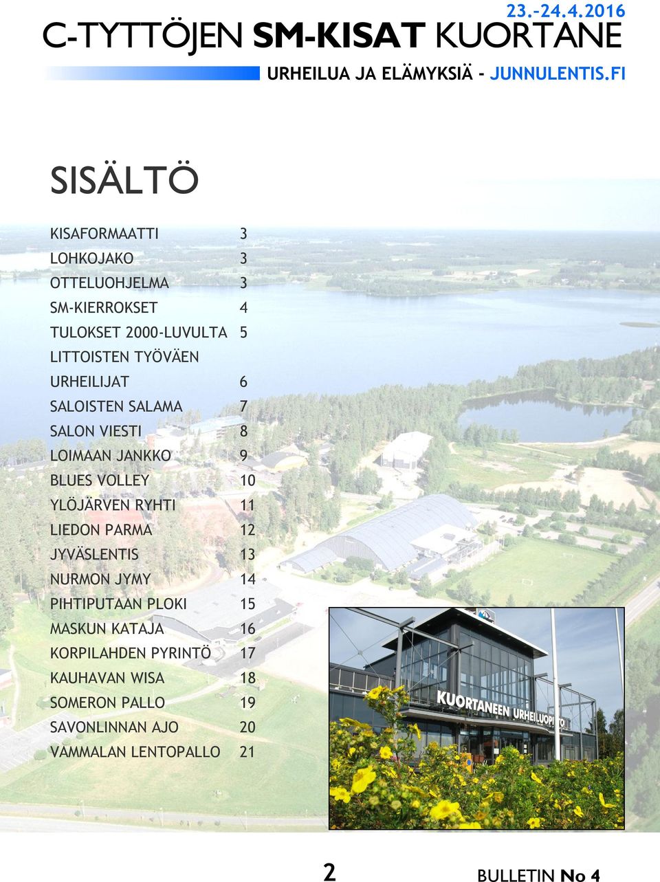 YLÖJÄRVEN RYHTI 11 LIEDON PARMA 12 JYVÄSLENTIS 13 NURMON JYMY 14 PIHTIPUTAAN PLOKI 15 MASKUN