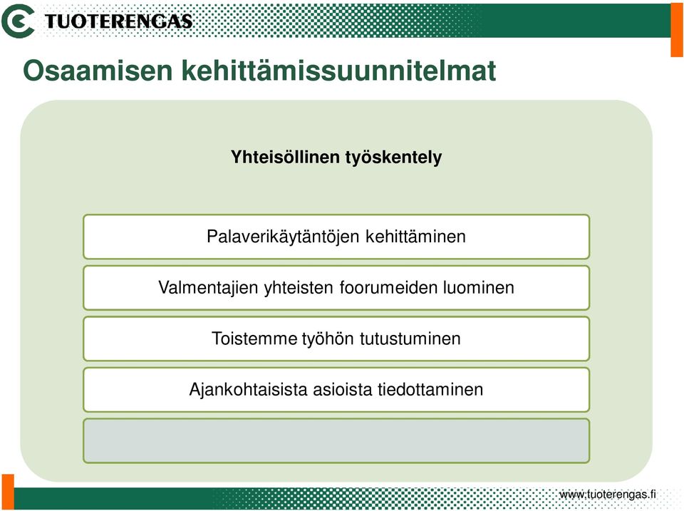 Valmentajien yhteisten foorumeiden luominen