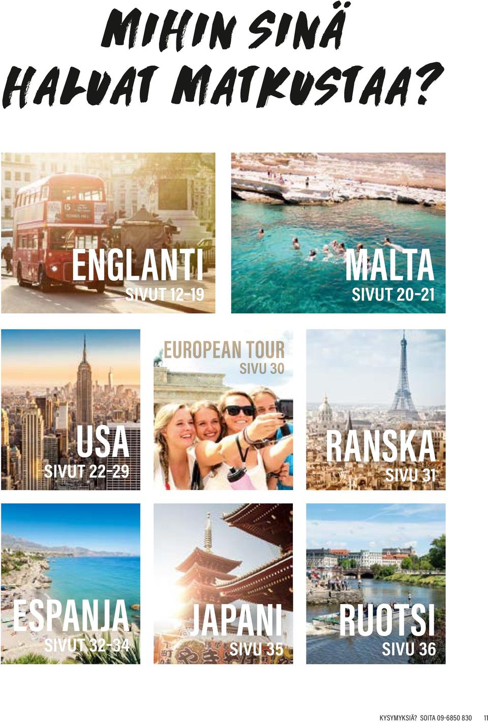 TOUR SIVU 30 USA SIVUT 22 29 RANSKA SIVU 31