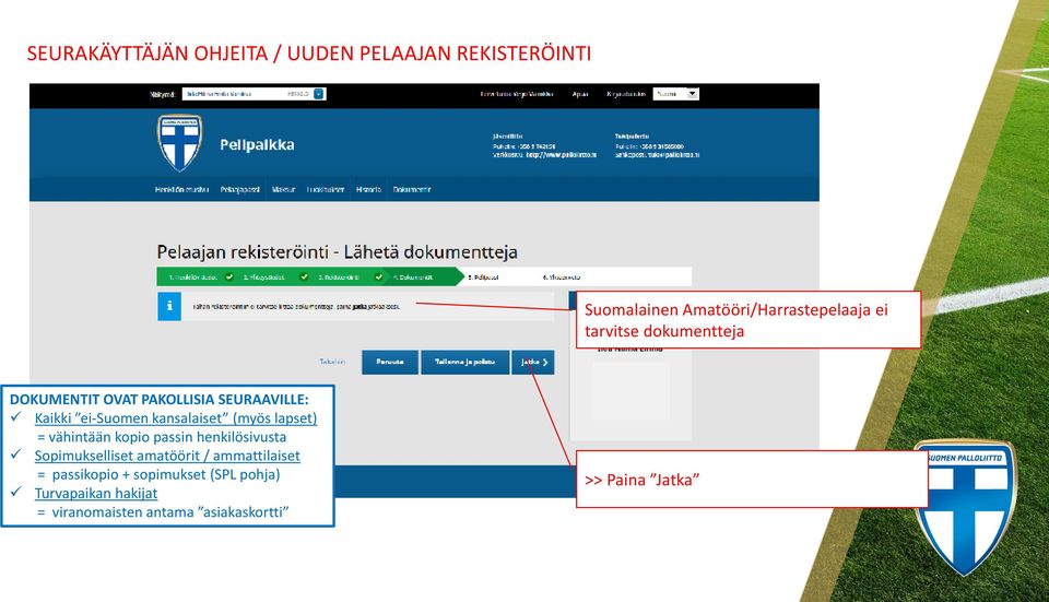 kopio passin henkilösivusta Sopimukselliset amatöörit / ammattilaiset = passikopio