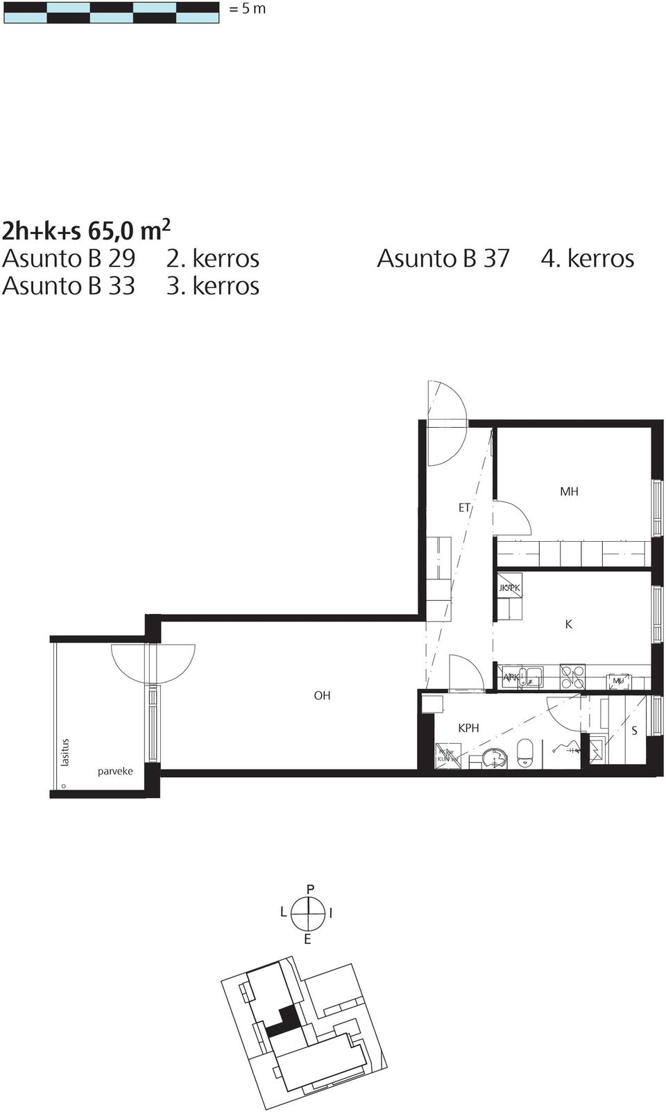 kerros Asunto B 33 3.