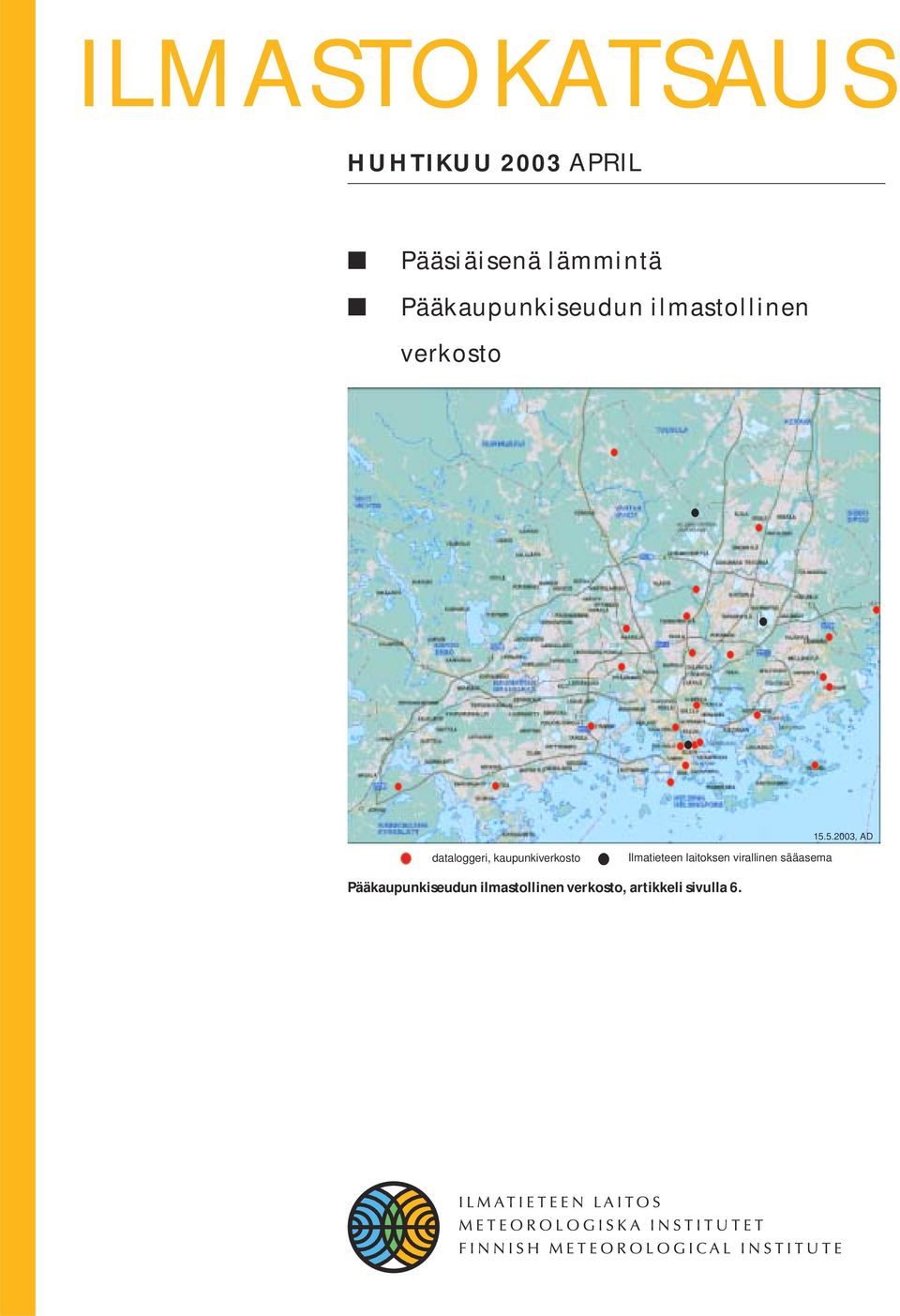 .3, AD dataloggeri, kaupunkiverkosto Ilmatieteen laitoksen