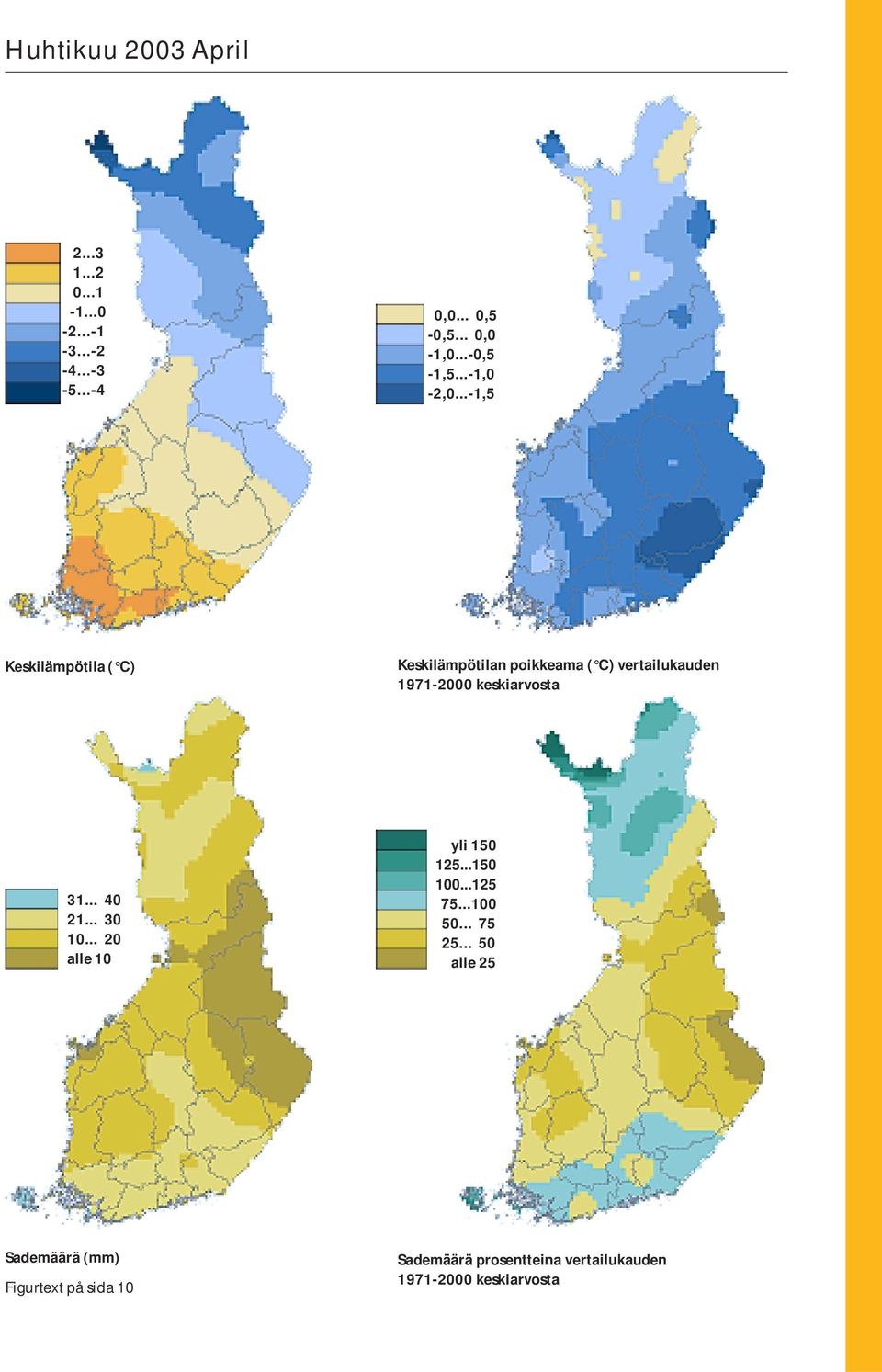 ..-, Keskilämpötila ( C) Keskilämpötilan poikkeama ( C) vertailukauden 97-