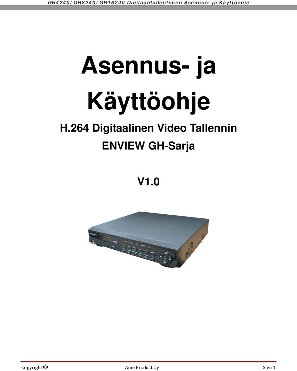 Tallennin ENVIEW GH-Sarja