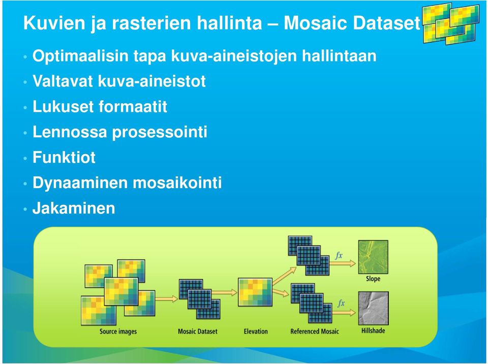 Valtavat kuva-aineistot Lukuset formaatit