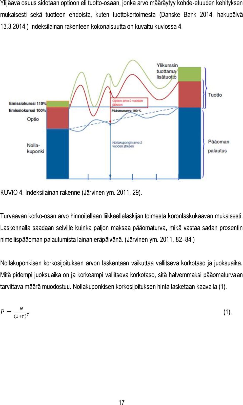 Turvaavan korko-osan arvo hinnoitellaan liikkeellelaskijan toimesta koronlaskukaavan mukaisesti.