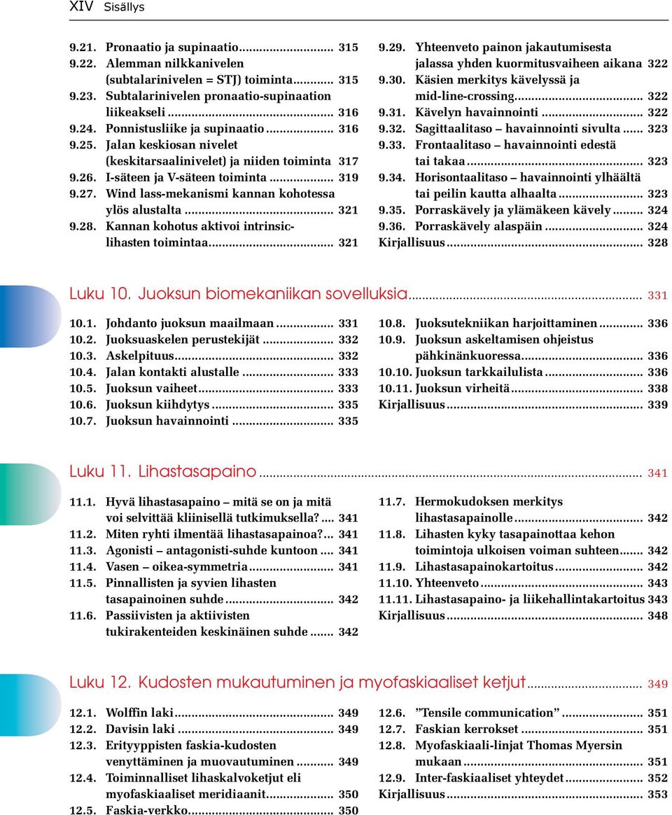 Wind lass-mekanismi kannan kohotessa ylös alustalta... 321 9.28. Kannan kohotus aktivoi intrinsiclihasten toimintaa... 321 9.29.