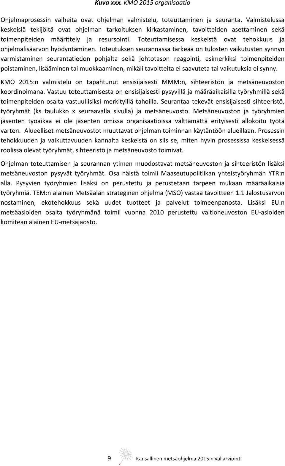 Toteuttamisessa keskeistä ovat tehokkuus ja ohjelmalisäarvon hyödyntäminen.