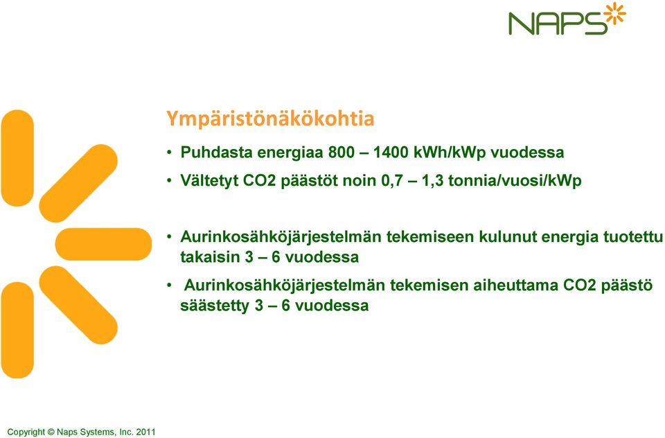 Aurinkosähköjärjestelmän tekemiseen kulunut energia tuotettu takaisin