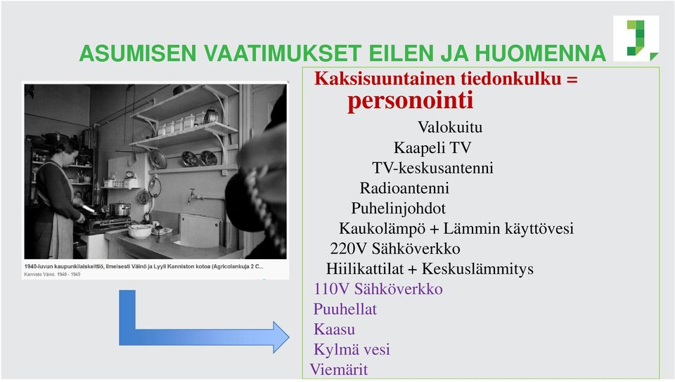 Puhelinjohdot Kaukolämpö + Lämmin käyttövesi 220V Sähköverkko