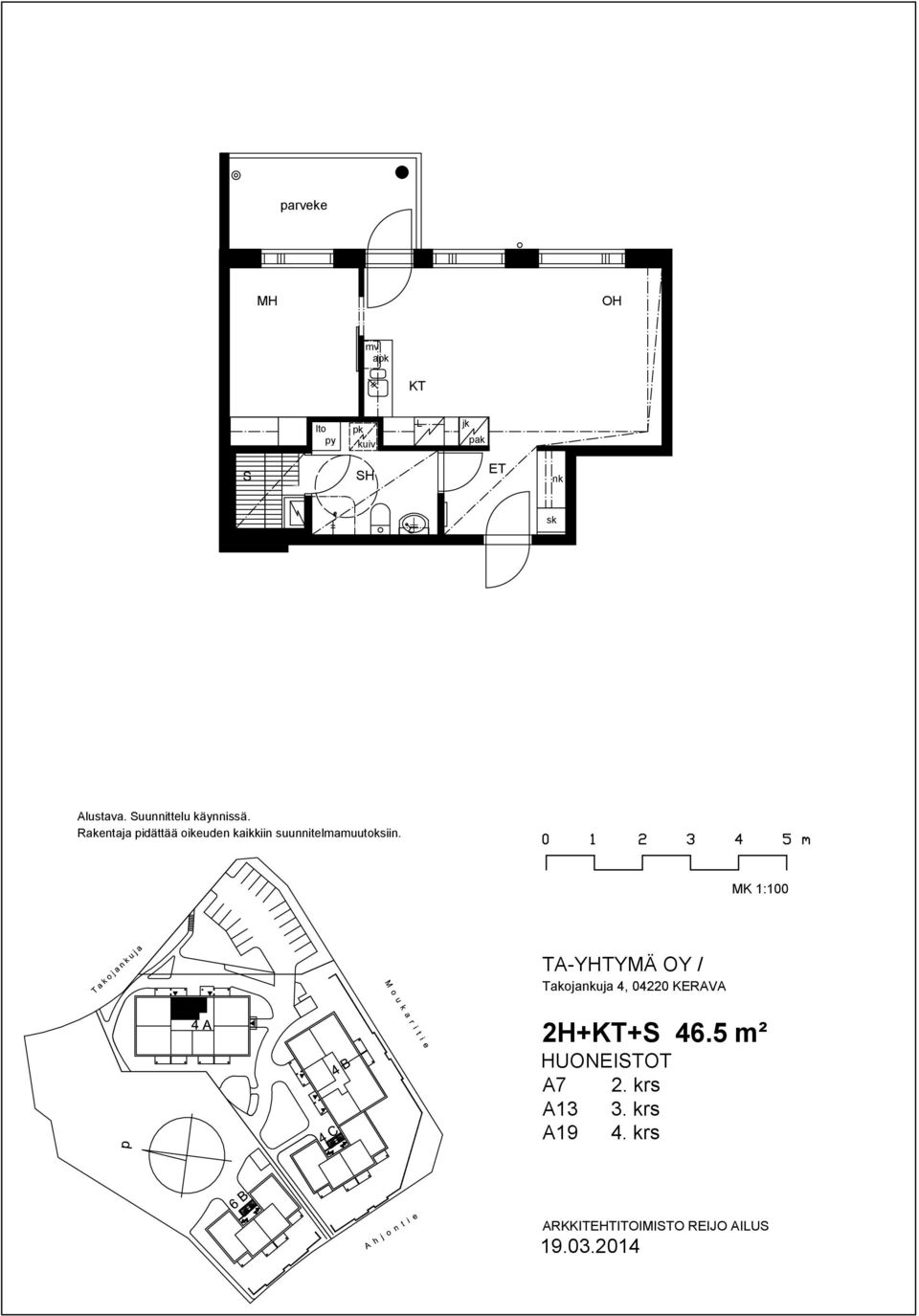5 m² HUONEITOT A7 2.