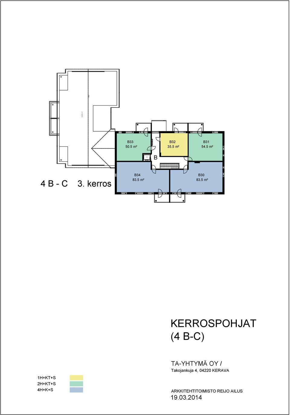kerros B34 83.5 m² B30 83.