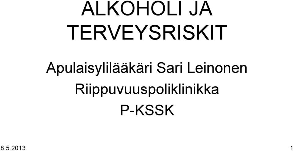 Apulaisylilääkäri Sari