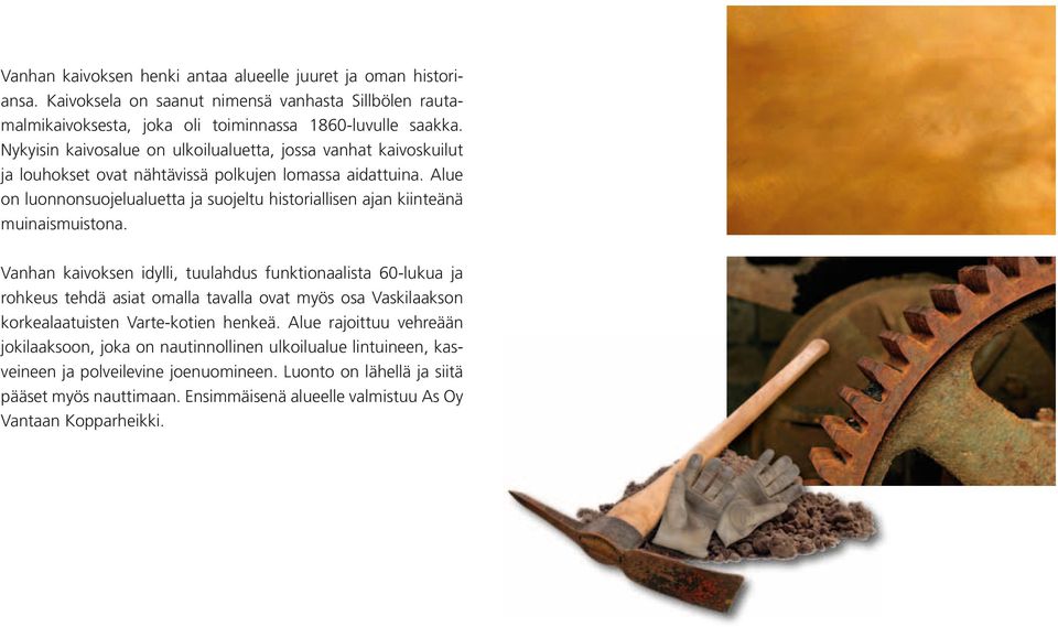 Alue on luonnonsuojelualuetta ja suojeltu historiallisen ajan kiinteänä muinaismuistona.