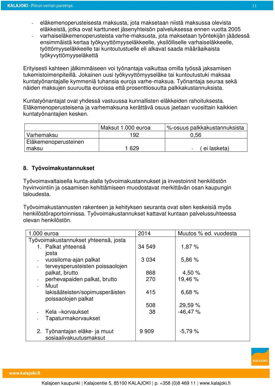 määräaikaista työkyvyttömyyseläkettä Erityisesti kahteen jälkimmäiseen voi työnantaja vaikuttaa omilla työssä jaksamisen tukemistoimenpiteillä.