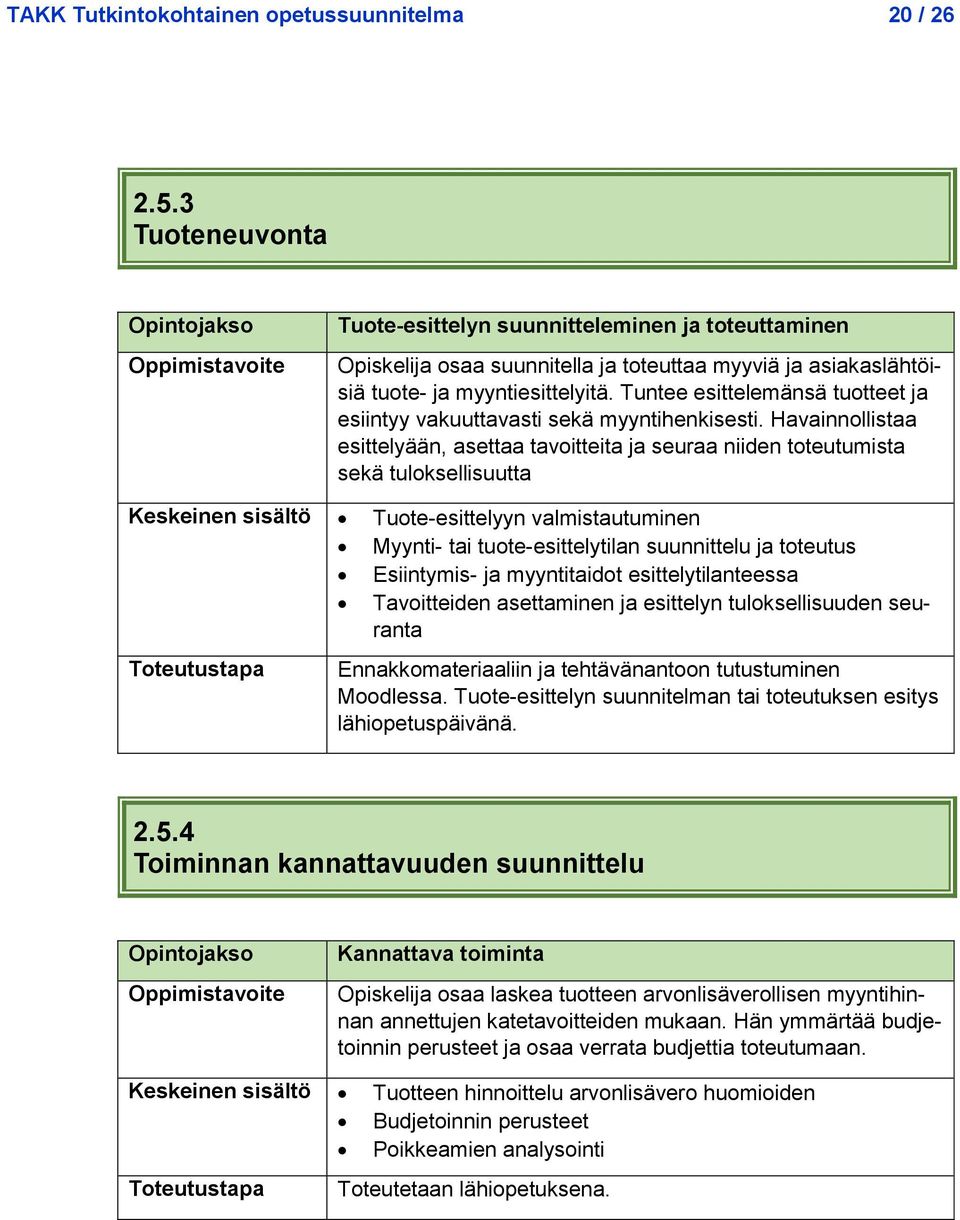 Tuntee esittelemänsä tuotteet ja esiintyy vakuuttavasti sekä myyntihenkisesti.