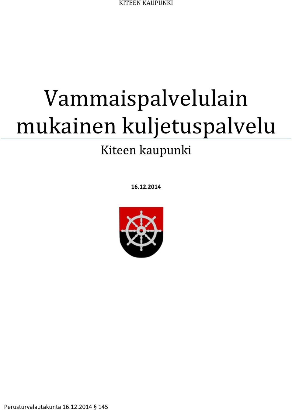 kuljetuspalvelu Kiteen