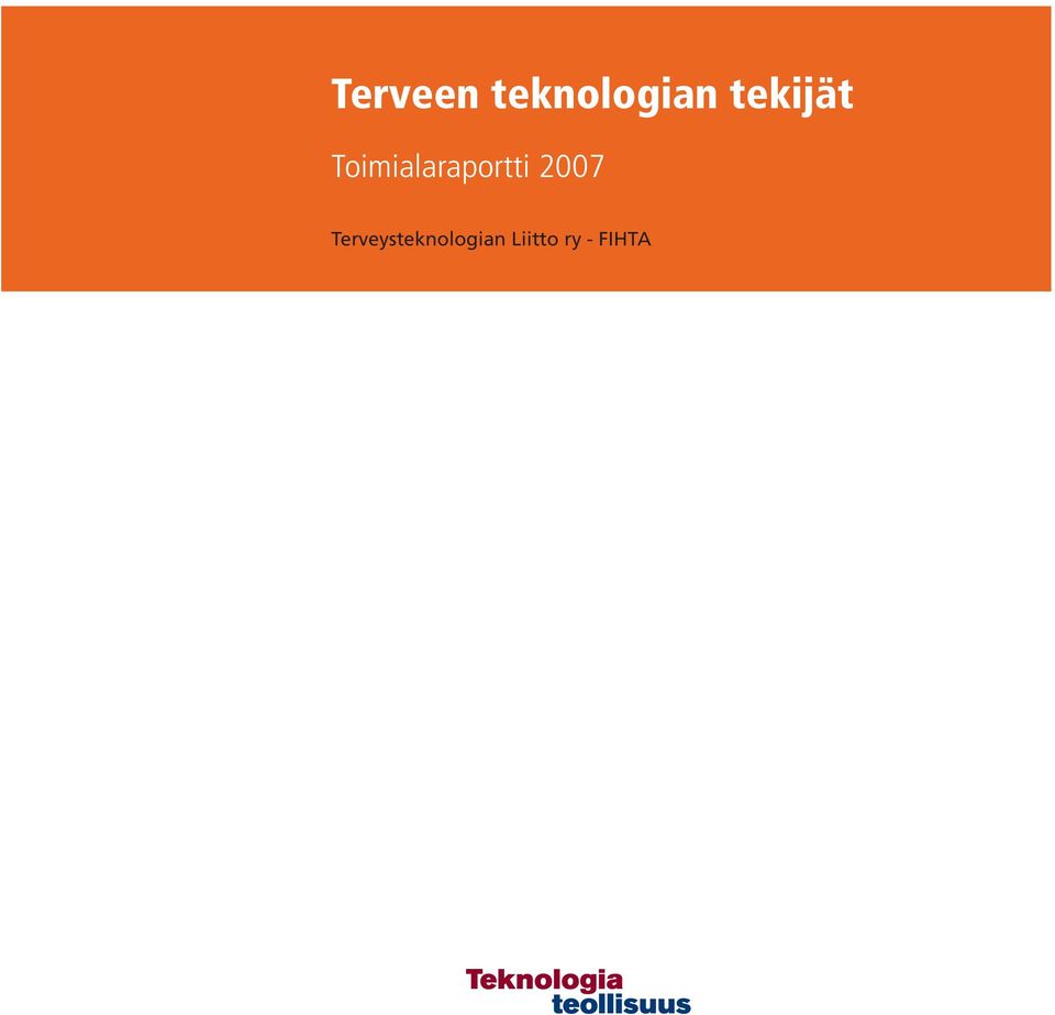 Toimialaraportti 2007