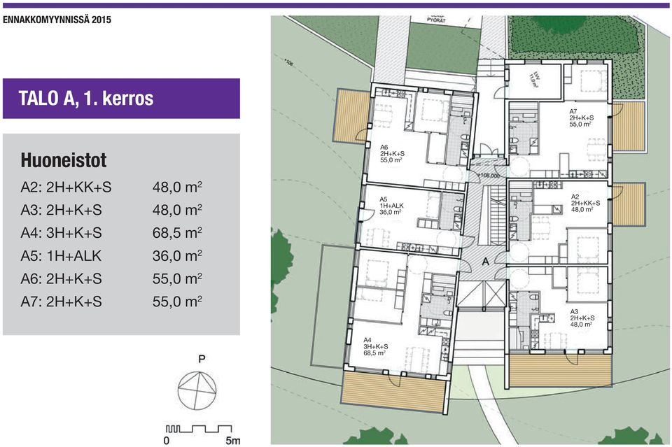 48,0 m 2 A4: 68,5 m 2 A5: 1H+ALK 36,0 m 2 A6: 55,0 m 2