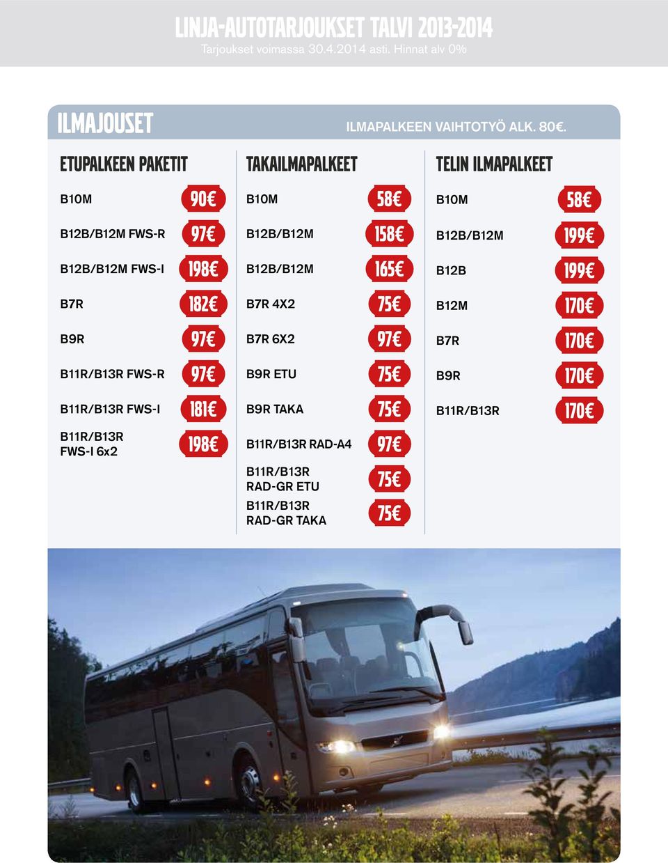 FWS-I 198 B7R 182 B9R 97 B11R/B13R FWS-R 97 B11R/B13R FWS-I 181 B11R/B13R FWS-I 6x2 198 B12B/B12M 158